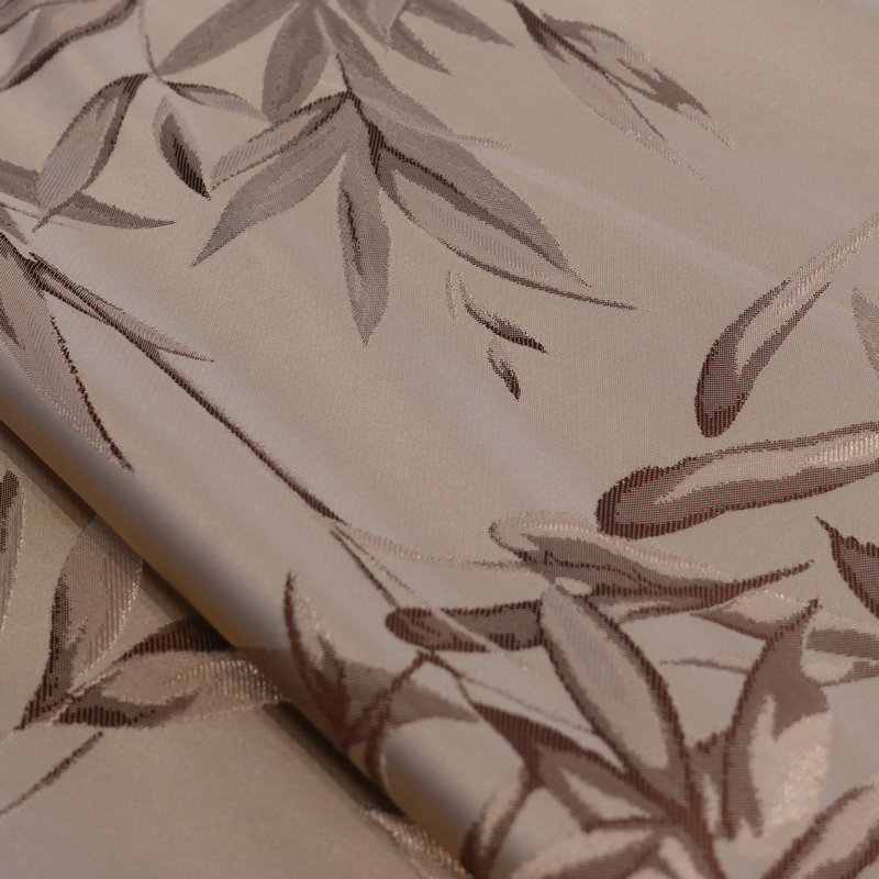 新中式竹叶纷纷高精密提花面料红木家具家居抱枕坐垫装饰桌旗面料