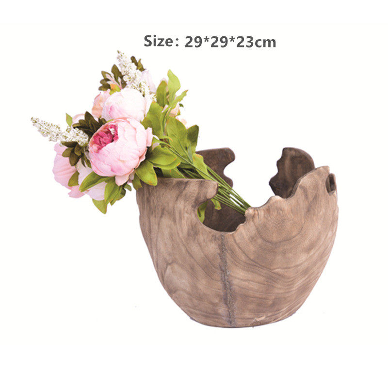 厂家销售专业手工编制原木工艺花瓶花桶田园温馨酒店民宿装饰品,家居饰品,装饰摆件,淘宝优惠券,粉丝福利购,淘宝优惠卷
