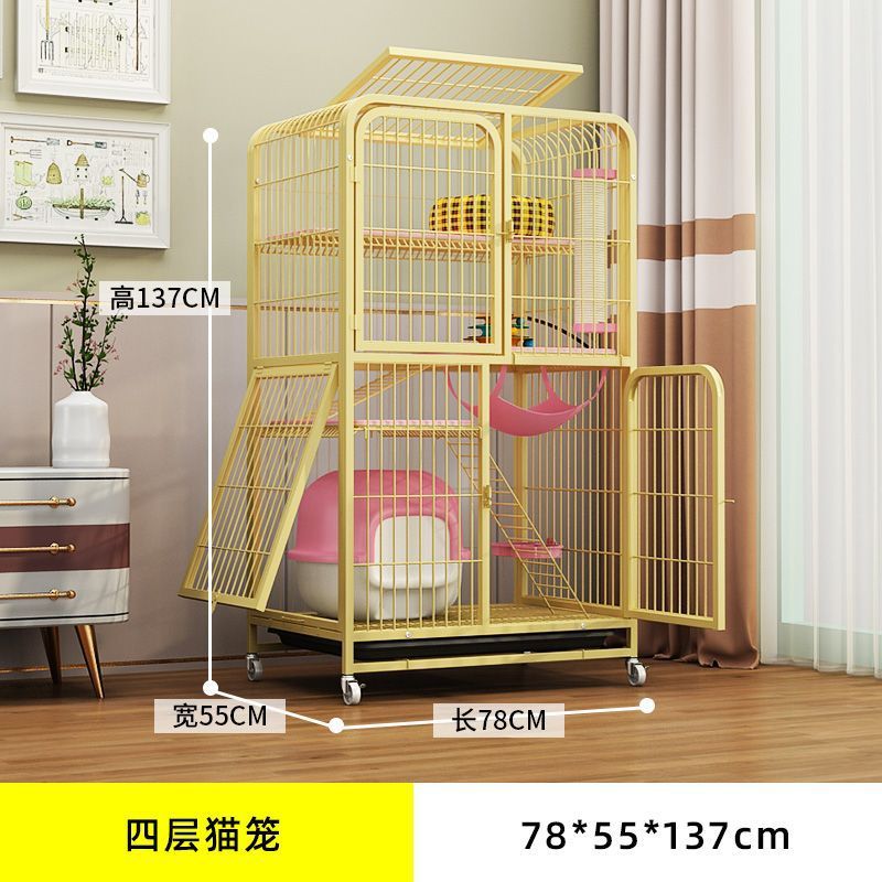 猫笼子猫别墅家用室内二层三层猫窝大号猫咪笼大猫超宠物笼舍