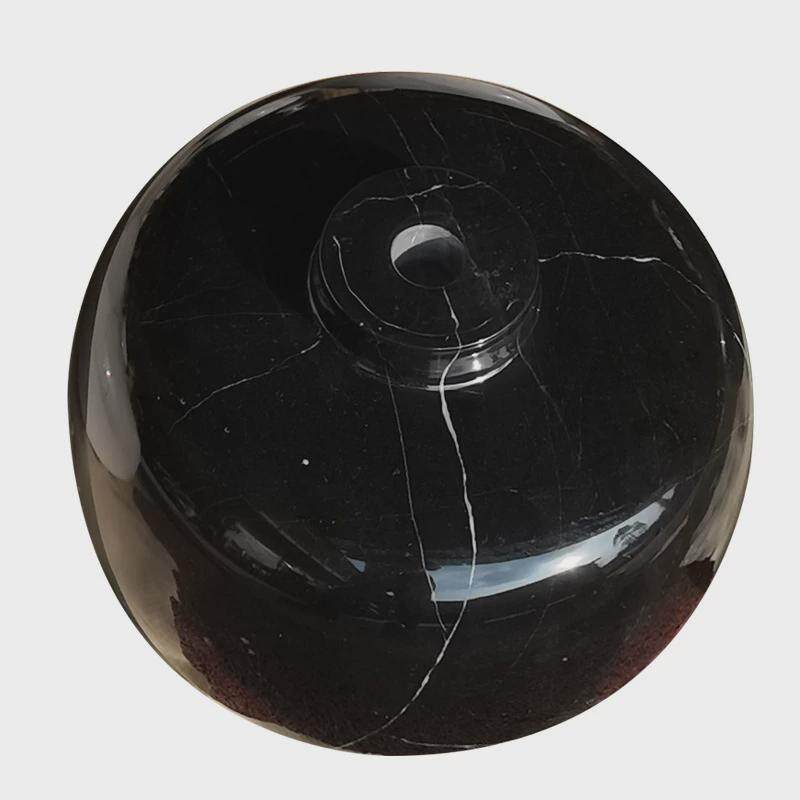 天然大理石家具配件底座圆球家私石材边几脚座工艺品餐桌台面石座