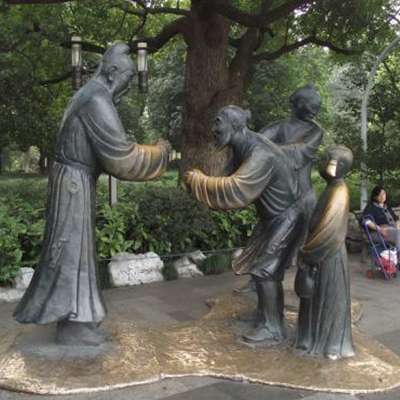 玻璃钢仿铜茶马铸铜商队雕塑古道茶文化雕塑古镇景区户外大型摆件