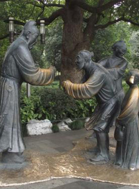 玻璃钢仿铜茶马铸铜商队雕塑古道茶文化雕塑古镇景区户外大型摆件