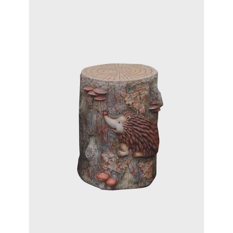 创意做旧树桩仿可爱动物凳子小矮凳桌子花园庭院装饰摆件工艺品