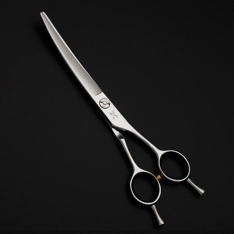 宠物狗狗美容剪刀套装弯剪翘剪打薄剪刀美发弯剪弧形剪刀双面排梳