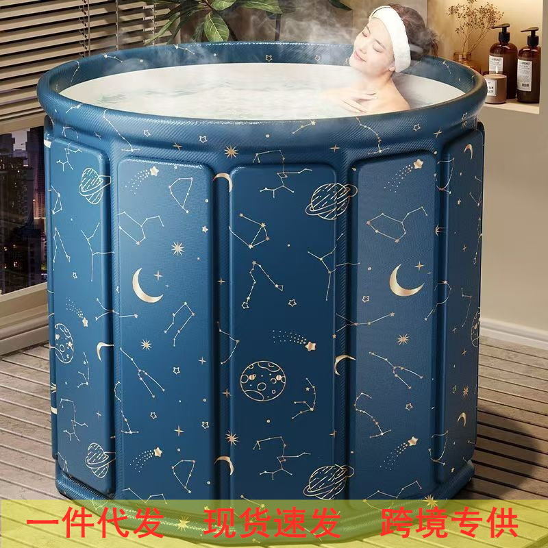 新品泡澡桶免安装大人可折叠便携式儿童洗澡桶免安装一秒速开浴桶
