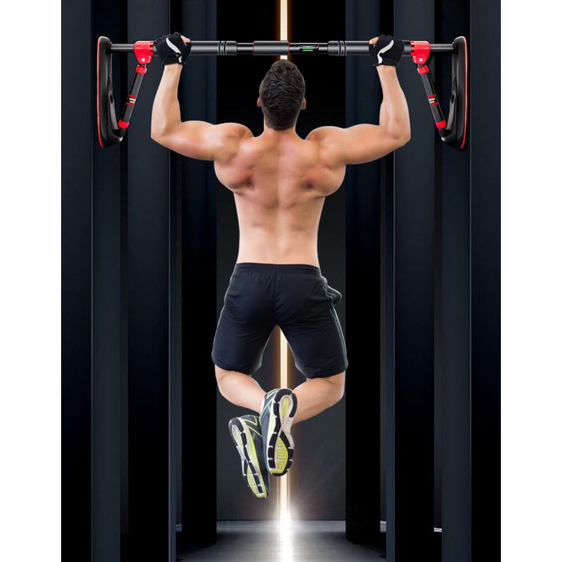 单杠家用室内健身门上吊杆拉伸吊环大人家庭引体向上器门框免打孔