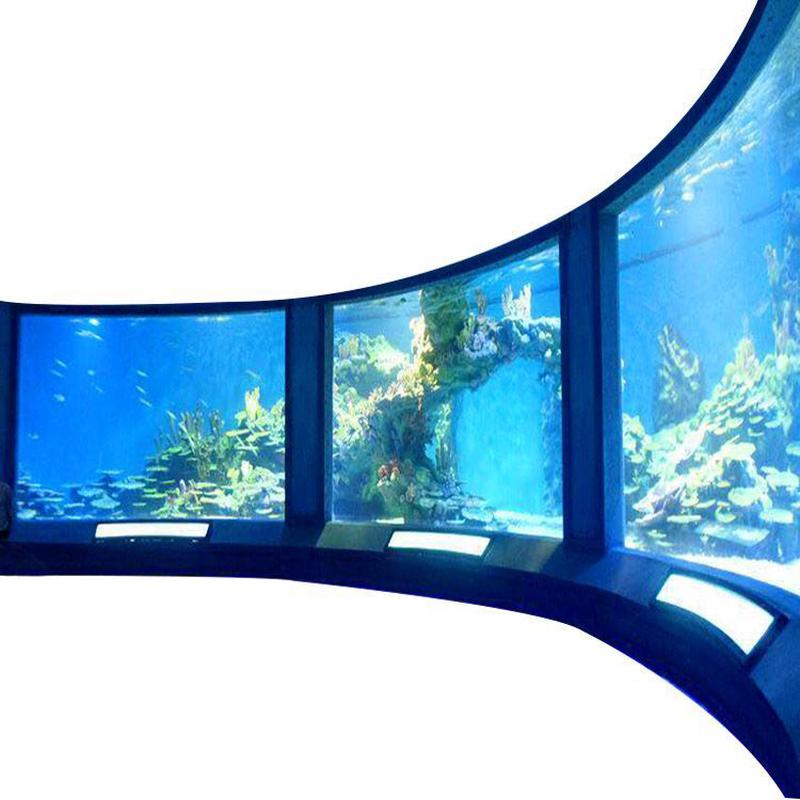 供应大型亚克力鱼缸制作水族工程高透明亚克力板建造厂商海洋馆
