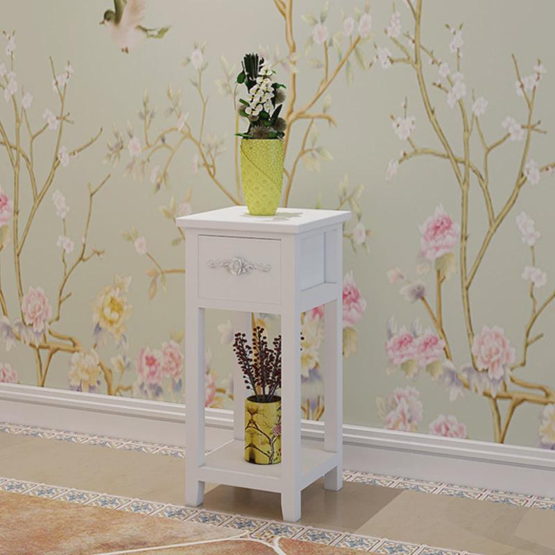 现代简约多层花架客厅阳台花几实木盆景架绿萝花架抽屉式鱼缸新款