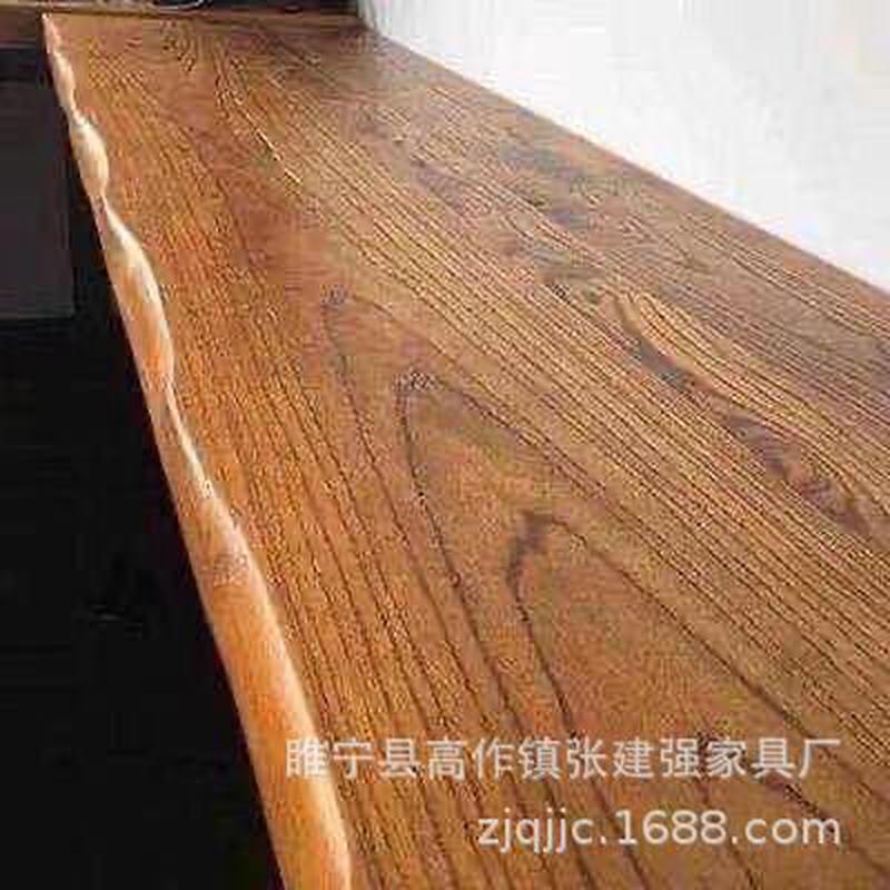 书桌面板樱桃木餐桌板白蜡木吧台板北美黑胡桃橡木飘窗板升降桌板