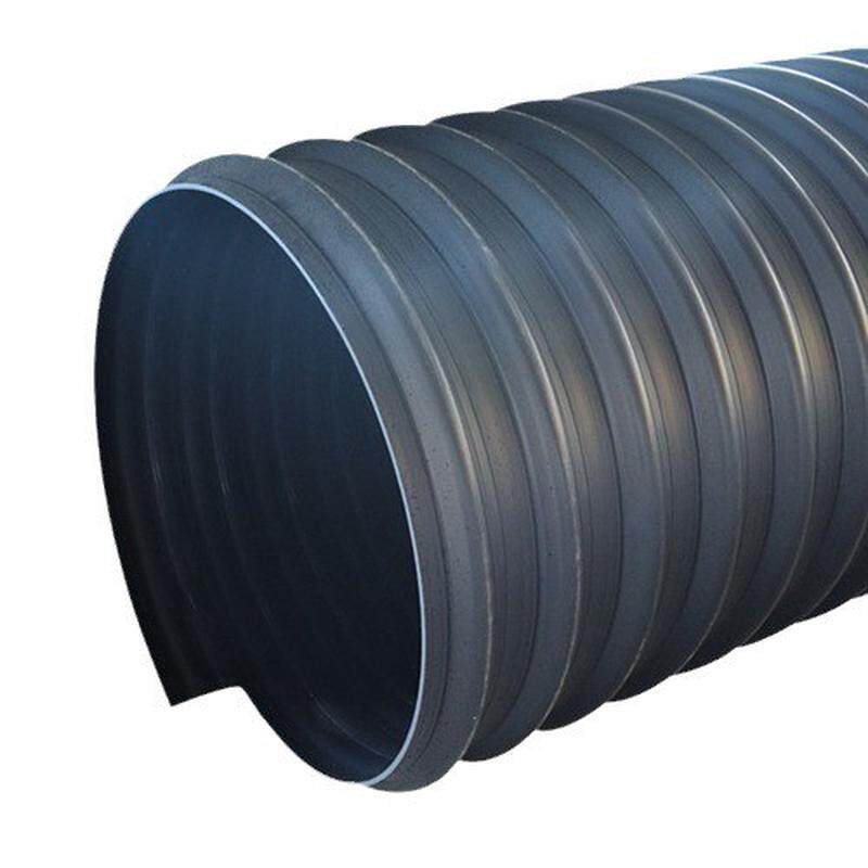 hdpe双壁波纹管市政增强螺旋管中空壁缠绕管钢带排污水克拉管