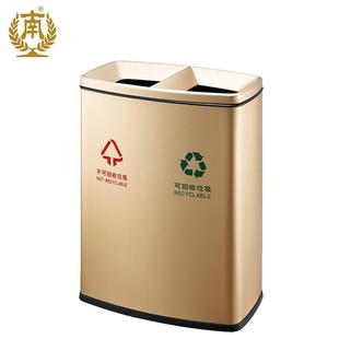 广州双gpx 分类垃圾桶 218e不锈钢南方分类垃圾桶高档户外无盖式