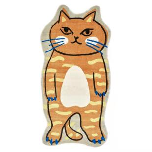 创意猫咪卡通客厅加密地毯可爱床边地毯卧室房间地垫书房防滑家用