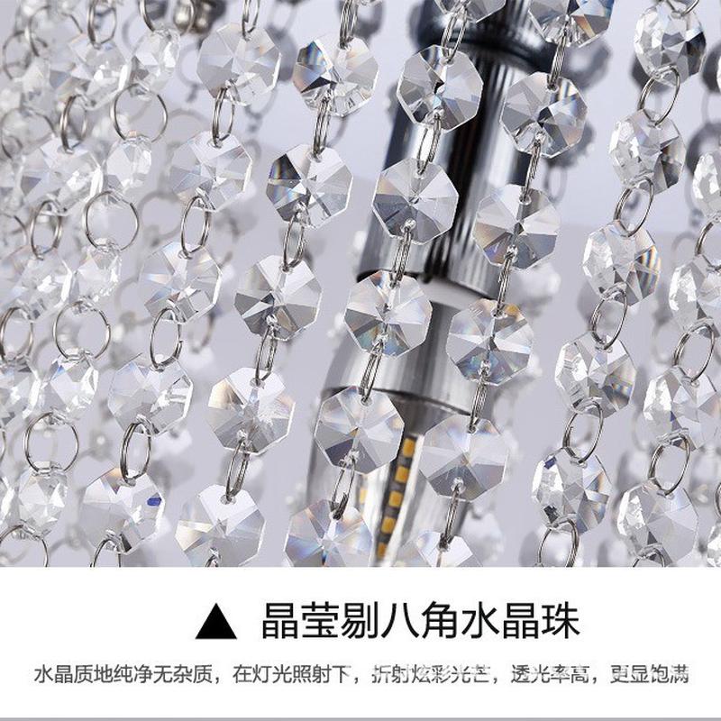 现代简约水晶过道灯天花灯玄关灯走廊灯吸顶灯灯具厂家批发圆形