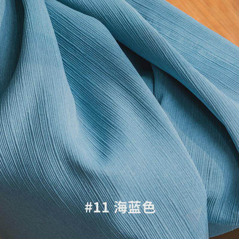 法式奶油色细皱日系素色遮光窗帘条纹简约客厅卧室阳台书房窗帘