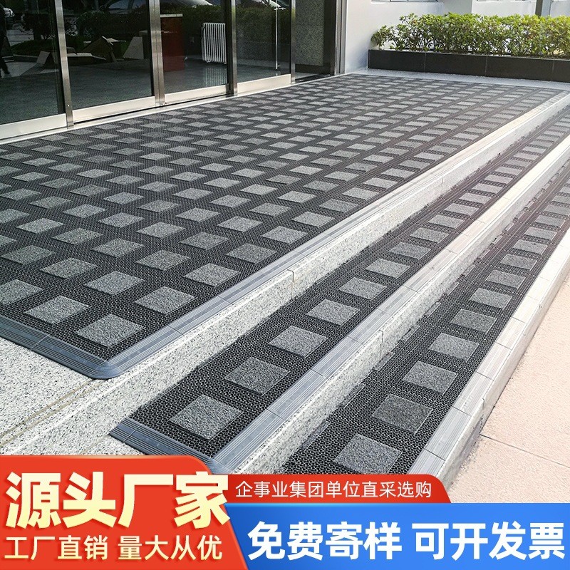 门口塑料防滑门垫室外模块地垫进门门厅拼接镂空垫吸水防尘地毯