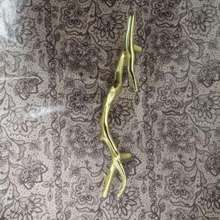 黄铜树枝造型把手橱柜柜门储物柜书柜抽屉复古把手