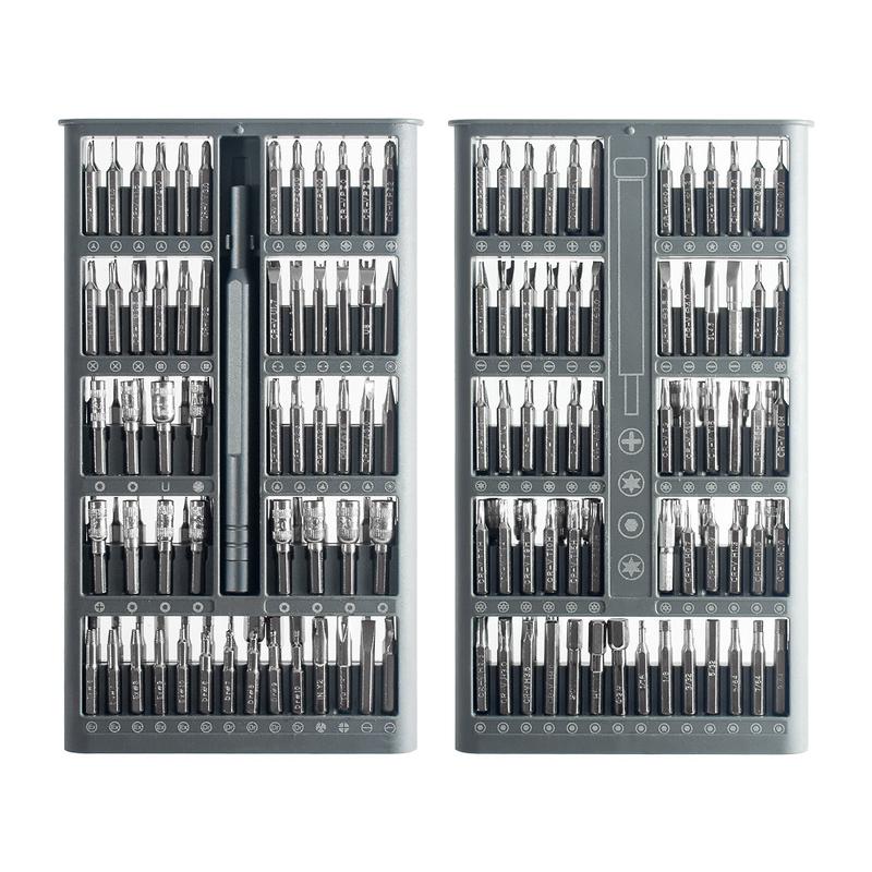 手机电讯数码维修螺丝批工具多用118合1空盒镂铝手柄螺丝刀套装