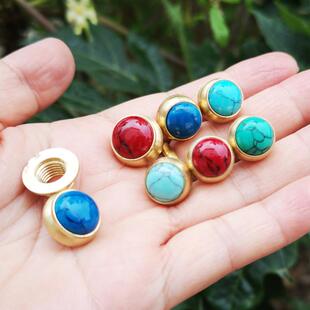 文玩葫芦盖口配件手捻葫芦镶口铜帽小葫芦嘴配饰镶嵌头黄铜口大号