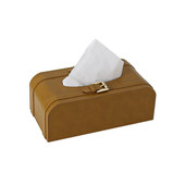 棕色抽纸盒磁吸纸巾盒车缝线五金属皮扣装 饰家用客厅高档酒店皮革