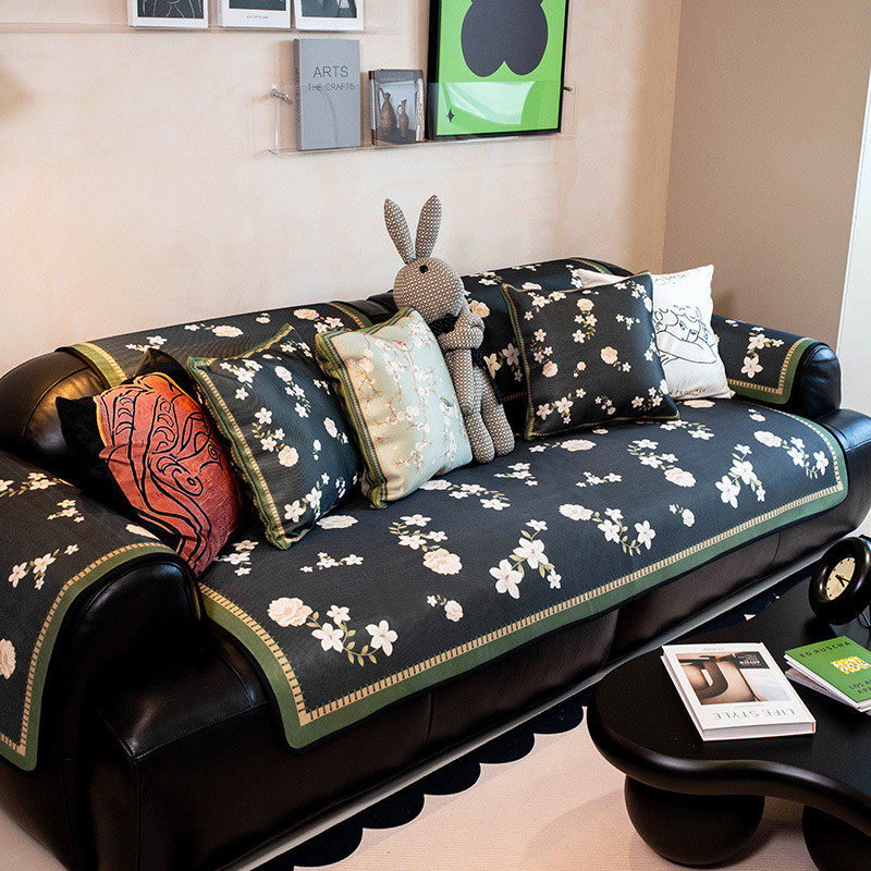 夏天夏季款花卉沙发垫法式浪漫凉感沙发坐垫透气防滑耐磨沙发新品,居家布艺,沙发垫,淘宝优惠券,粉丝福利购,淘宝优惠卷
