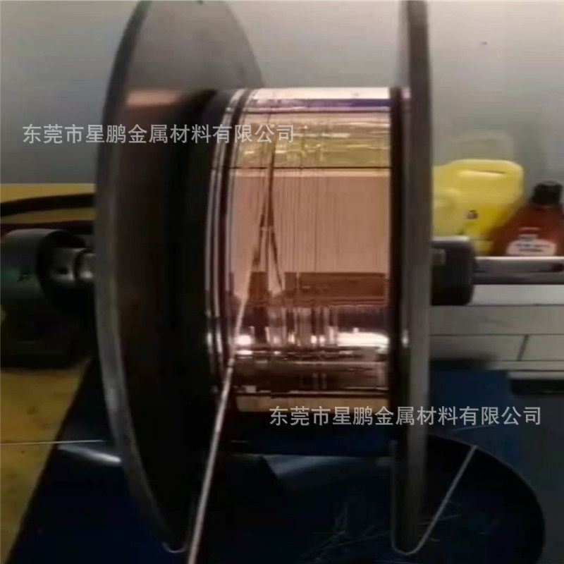 T2紫铜扁线全软高导裸铜丝紫铜半硬线调直压扁折弯纯铜丝方铜线