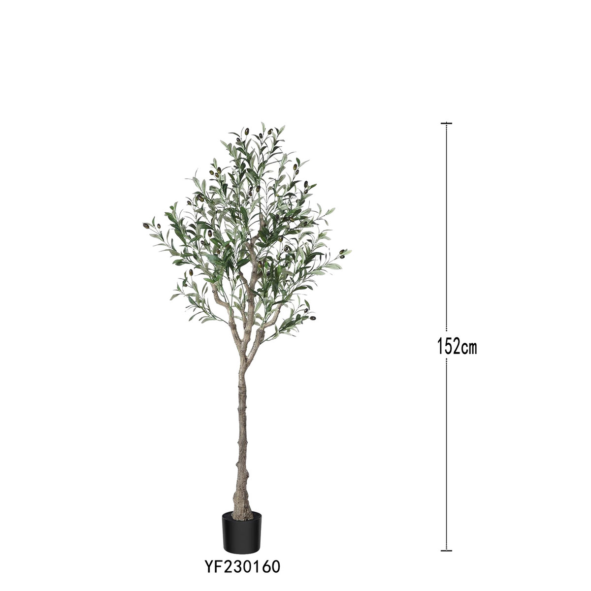 高档橱窗盆栽北欧风家居客厅办公室仿真橄榄树落地假绿植装饰树