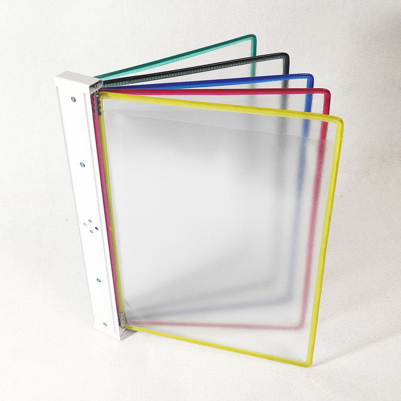 壁挂式展示架文件夹翻页文件夹a4转轴挂壁式生产车间资料架活页