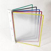 壁挂式 展示架文件夹翻页文件夹a4转轴挂壁式 生产车间资料架活页