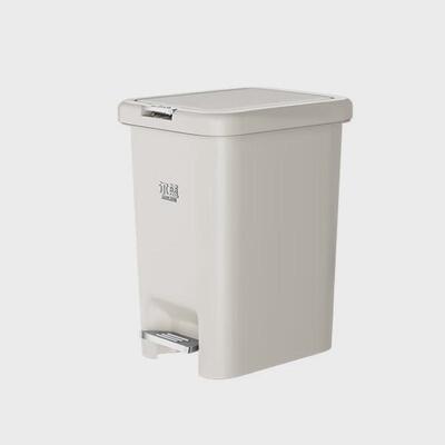 尔蓝双开盖脚踏垃圾桶手按多功能办公垃圾桶家用15lal-gb110