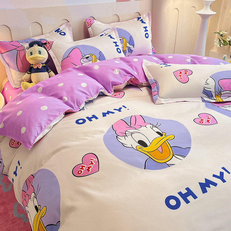 批发 秋冬水洗棉床单被套卡通四件套厂家床上用品三件套,床上用品,床品套件/四件套/多件套,淘宝优惠券,粉丝福利购,淘宝优惠卷