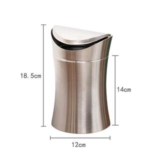 304不锈钢桌面垃圾桶迷你可爱创意颜家用卫生间办公高小号值纸篓