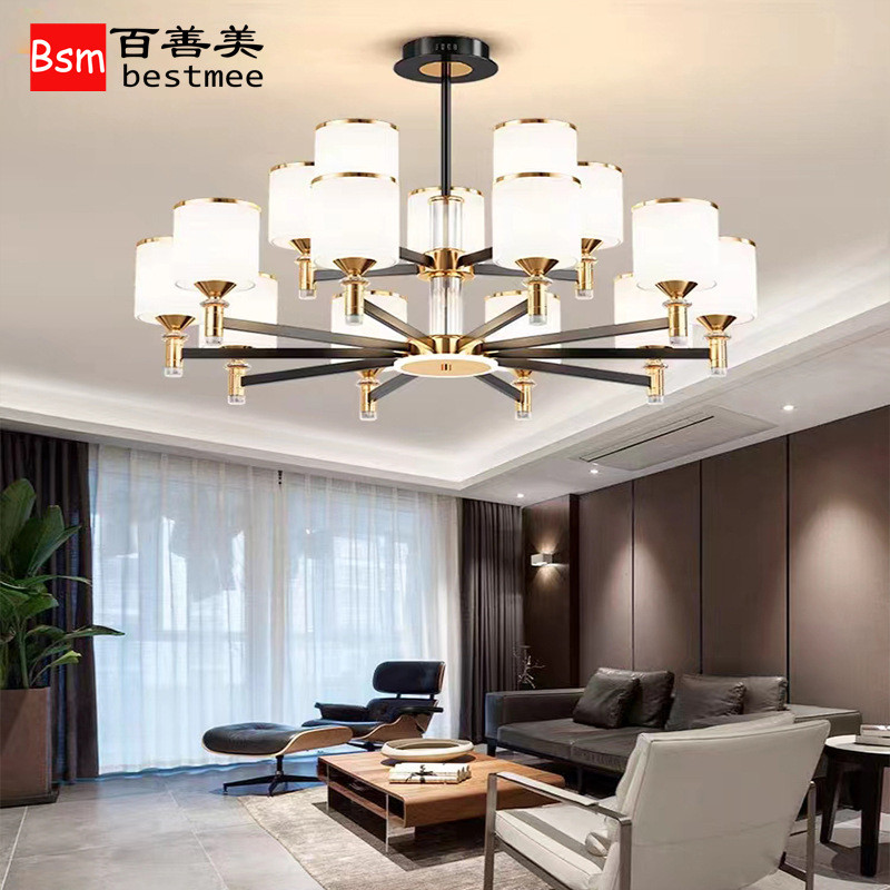 客厅吊灯新中式led卧室灯套餐组合网红家用客房大气主卧餐厅灯