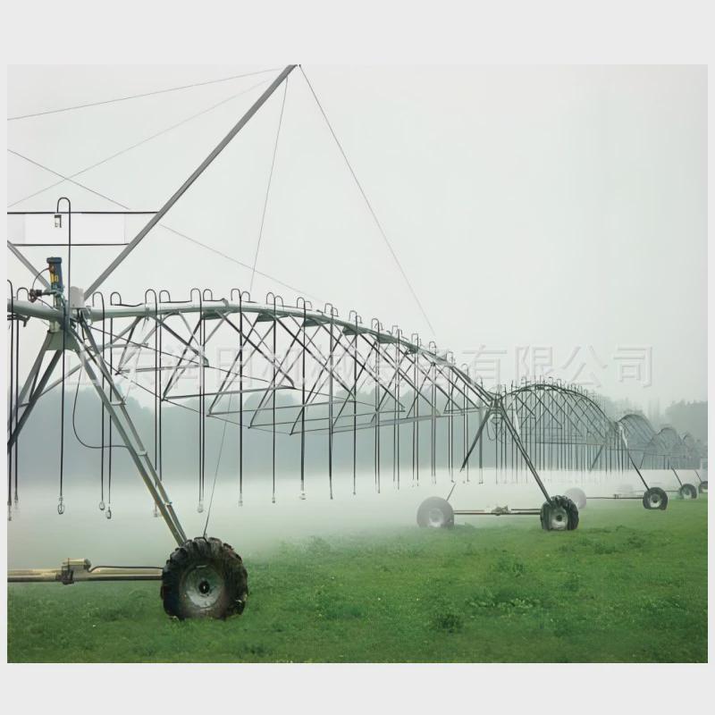 热销大型中心之轴指针式喷灌机农田浇地机械圆形固定时针移动灌溉