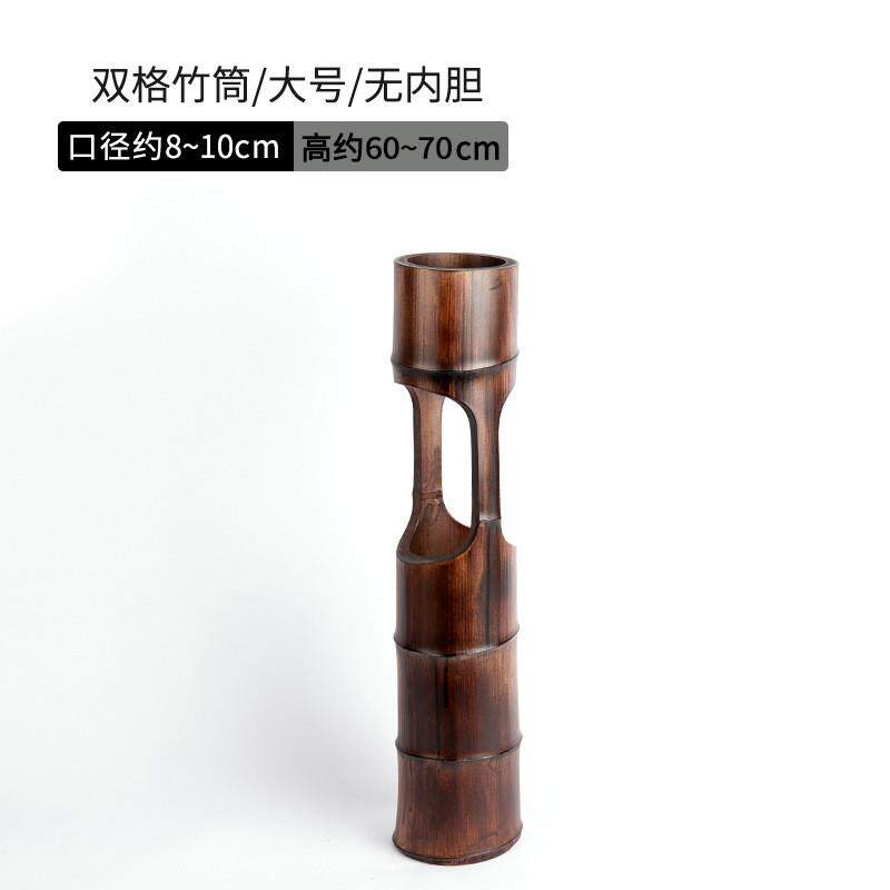 中华花艺花器专业复古竹根竹筒花道竹艺中日式摆设中国风插花器皿