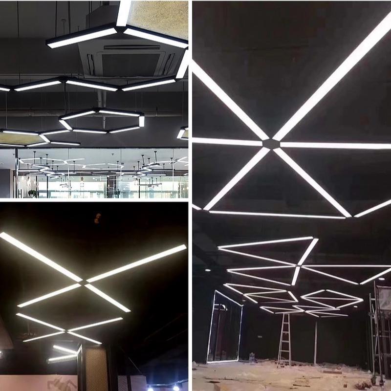 热销方通灯led长条灯办公灯110v办公室格栅吊顶灯铝方通灯条形灯