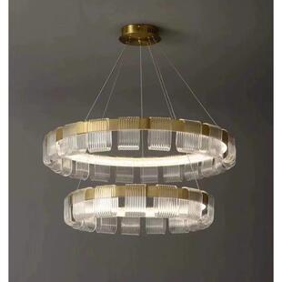 北欧意式极简轻奢设计师客厅主灯简约现代圆环高级感大气卧室吊灯