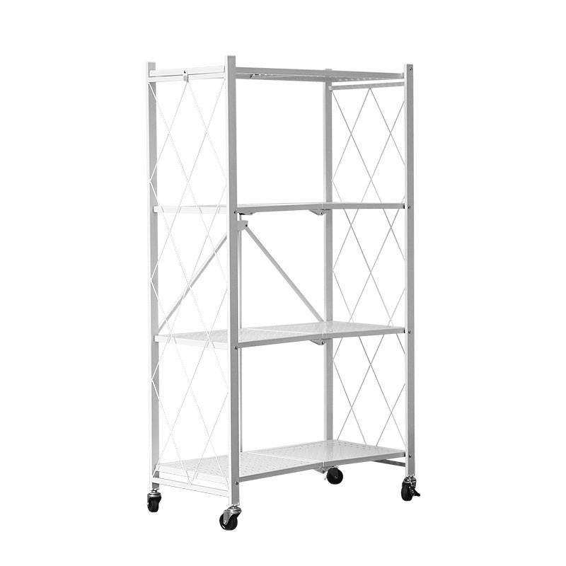 置物架折叠货架家用储物收纳架阳台花架厨房架子落地多层厂家直供