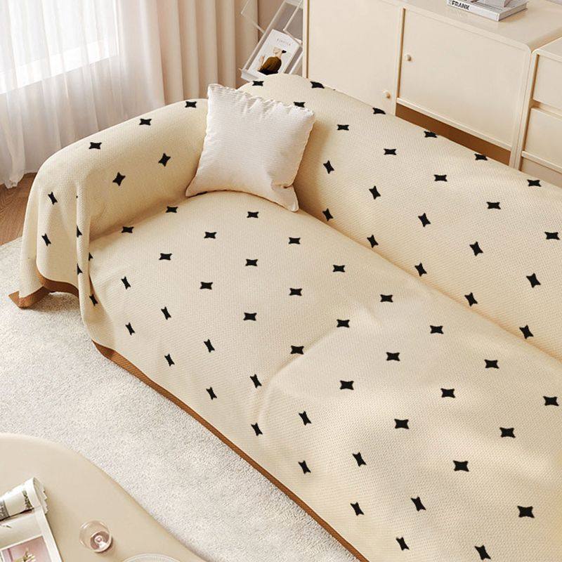 简约沙发套麻透气沙发盖全盖布四季通用高级感仿多功能午睡毯
