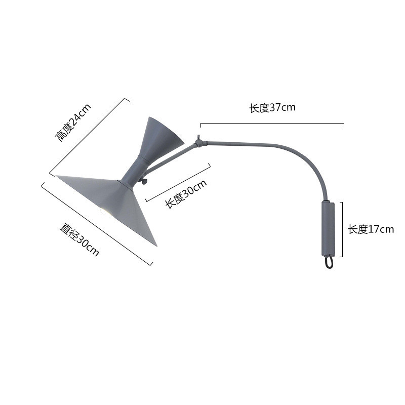 北欧极简设计师卧室床头灯后现代个性展厅服装店背景墙样板房壁灯