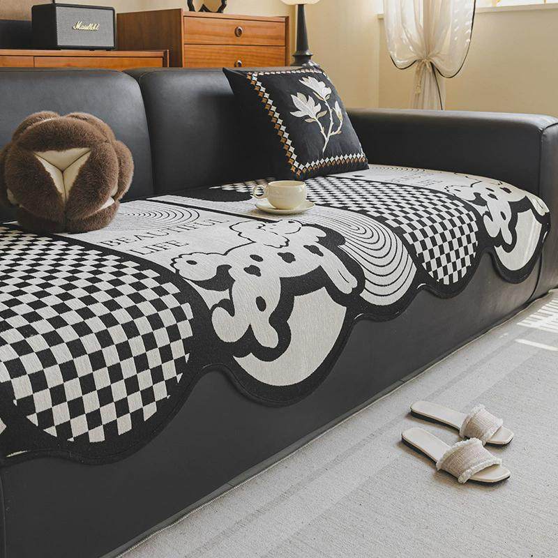 法式高级感雪尼尔异形沙发垫四季通用防滑耐脏沙发坐垫防猫抓垫子,居家布艺,沙发垫,淘宝优惠券,粉丝福利购,淘宝优惠卷