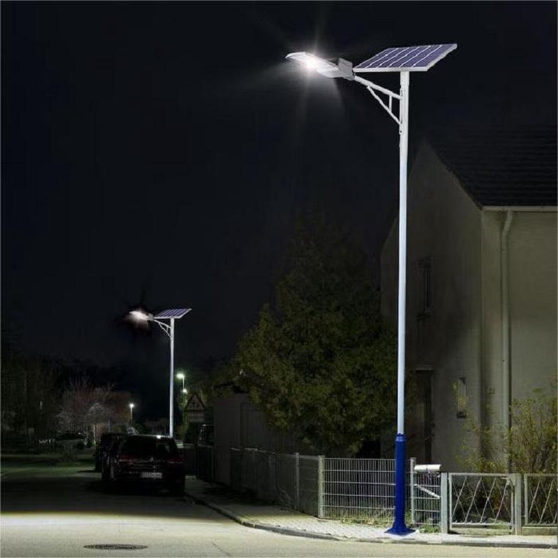 厂家批发5米6米8米太阳能路灯江西4米7米9米路灯杆金豆led路灯60w