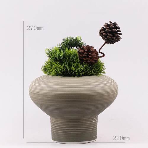 新中式插花盆栽小摆件创意客厅绿植现代轻奢仿真花假花盆景装饰品