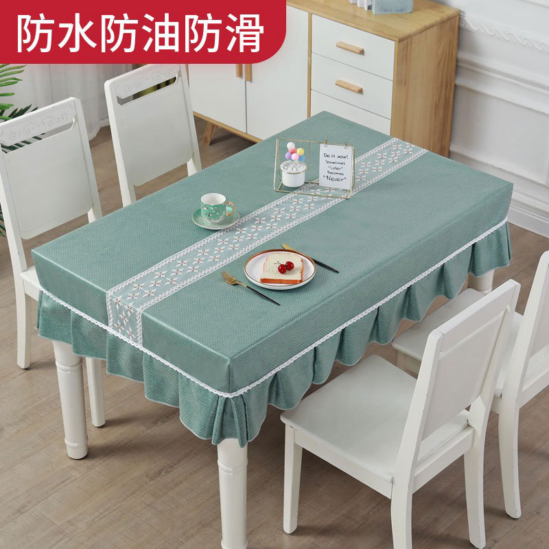 棉麻桌布防水防油防烫免洗茶几套罩长方形餐桌布艺盖布防滑台徐小
