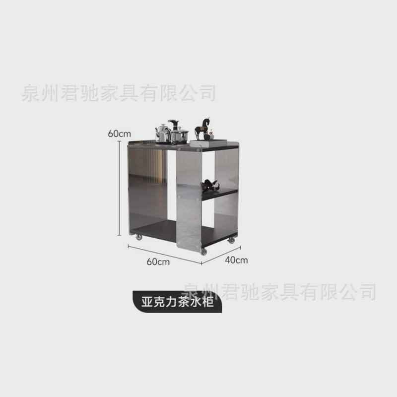 侘寂风实木茶桌全套原木大板碳化黑桌子泡茶现代简约家用功夫茶台