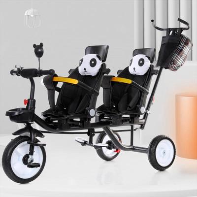 遛娃神器儿童三轮车双人宝宝脚踏车双胞胎婴儿推车双座轻便1-7岁