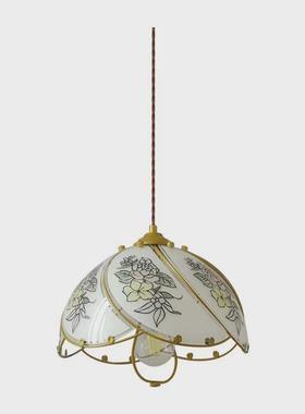 法式餐厅复古吊灯设计师花瓣床头灯具禅意吧台装饰玻璃茶室灯casa