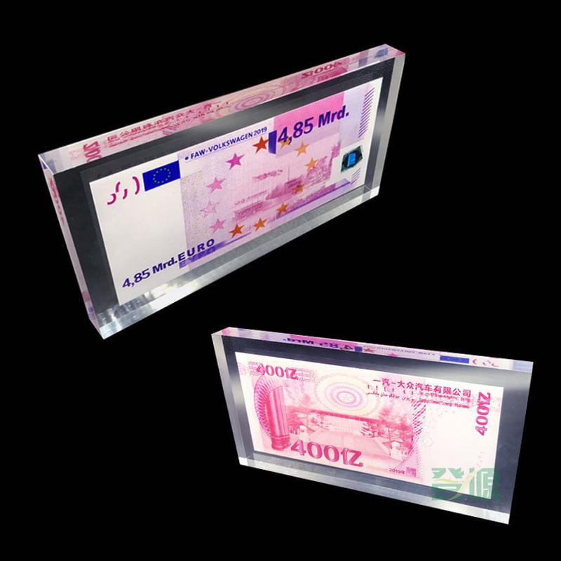 无缝热压相框加厚亚克力桌牌展示架台签台卡水晶相框标价签台牌