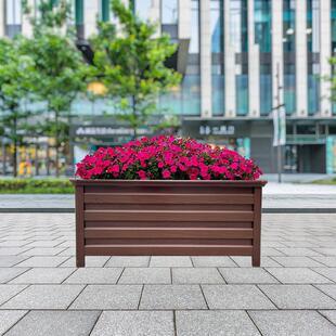 户外成品铁艺铝合金花箱组合花槽道路市政景观花坛庭院阳台种植箱