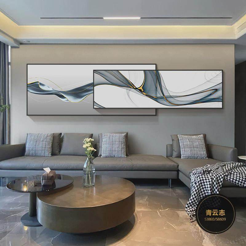 时来运转沙发背景墙装饰画现代轻奢卧室床头挂画抽象画客厅壁画,家居饰品,现代装饰画,淘宝优惠券,粉丝福利购,淘宝优惠卷