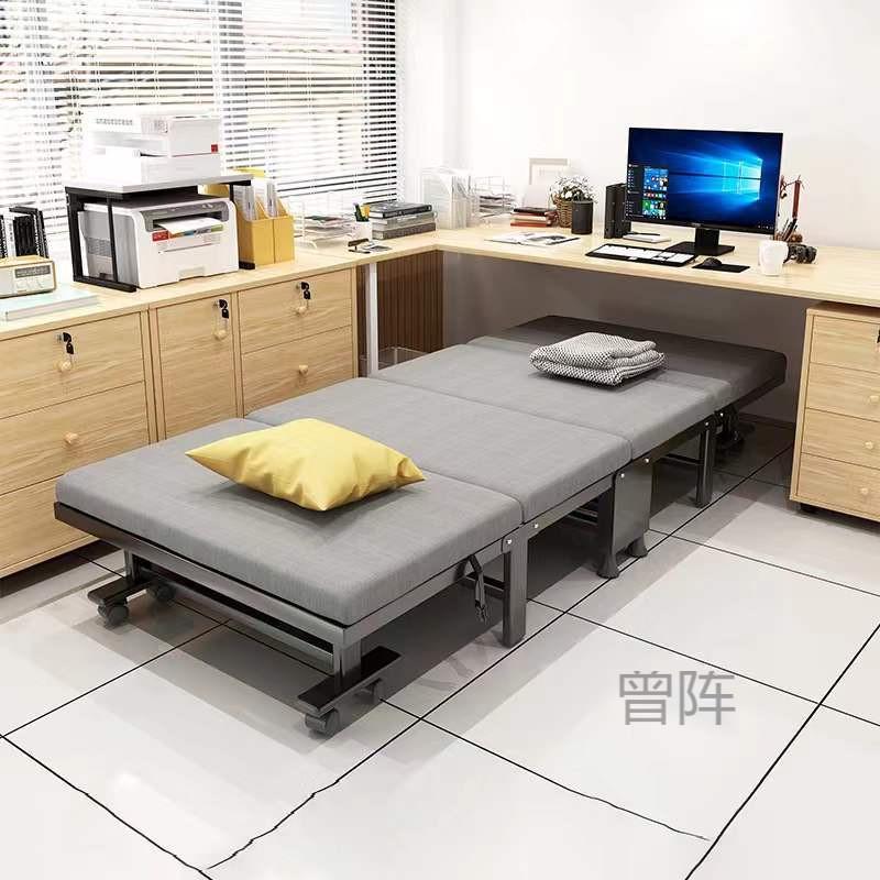 曾p1折叠床办公室午休单人躺椅家用简易隐形四折床便携陪护床午睡